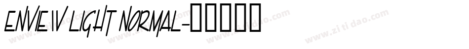 Enview Light Normal字体转换